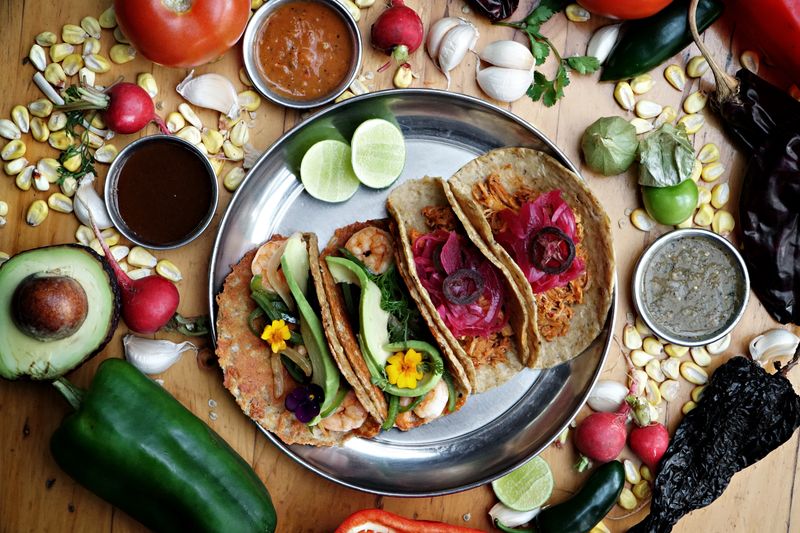 GYG Chicken Tinga Tacos with smoky chipotle