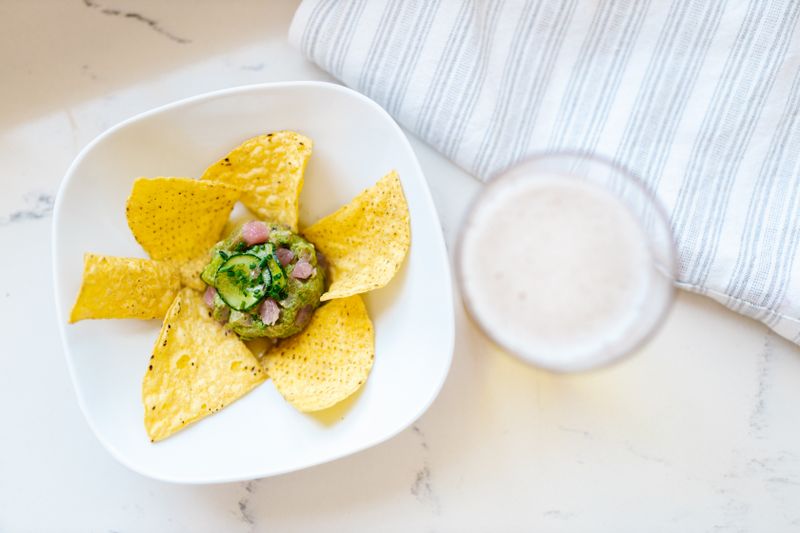 GYG Chunky Guacamole with tortilla chips